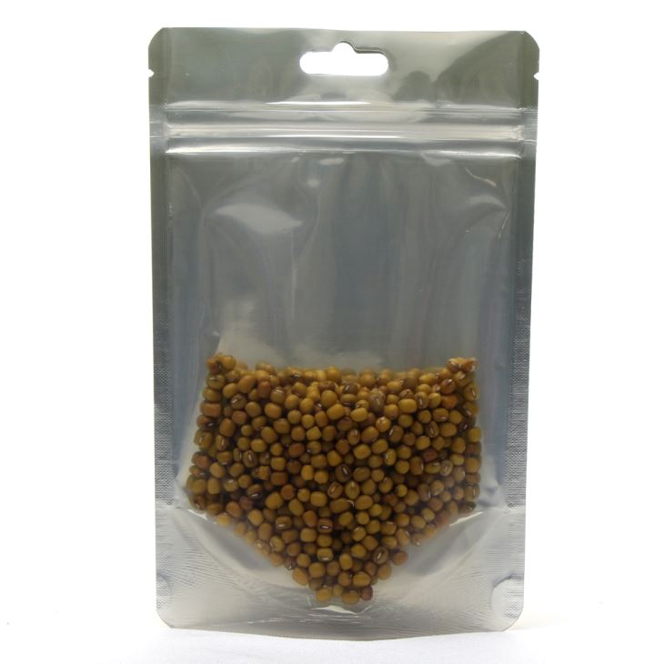 Průhledná fóliová stojanová taška pro potraviny