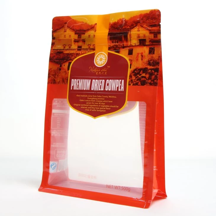 Ziplock potravinová taška s průsvitným oknem