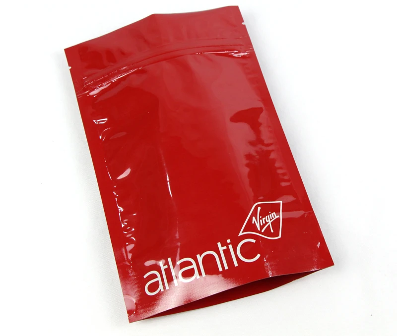 Červená hliníková fólie se zipem Red Aluminum Foil Stand Up Zipper Bags