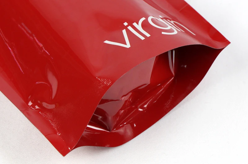 Červená hliníková fólie se zipem Red Aluminum Foil Stand Up Zipper Bags