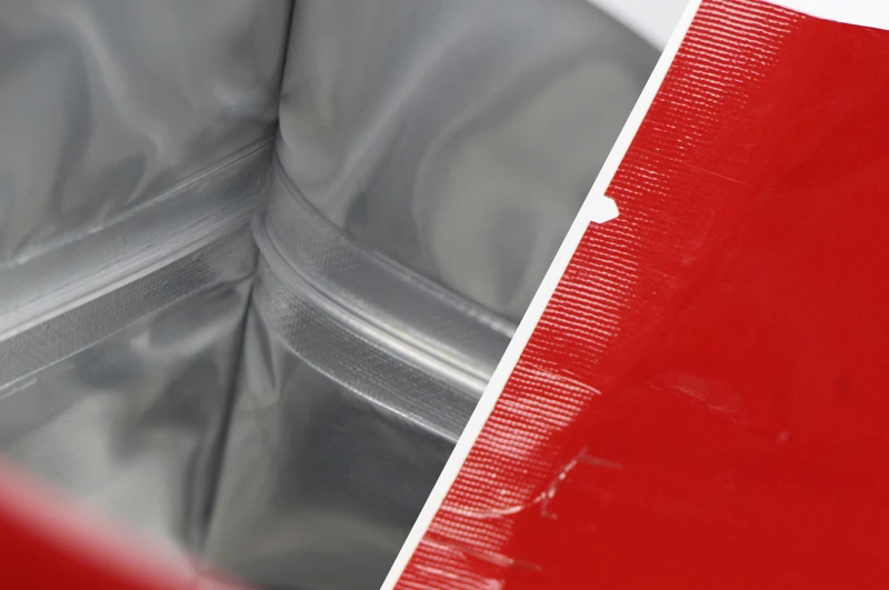 Červená hliníková fólie se zipem Red Aluminum Foil Stand Up Zipper Bags