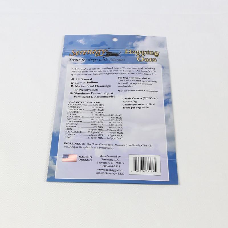 Krmivo na balení krmiv pro domácí zvířata Pet Food Packaging Bag With Zipper Dog Food Bags