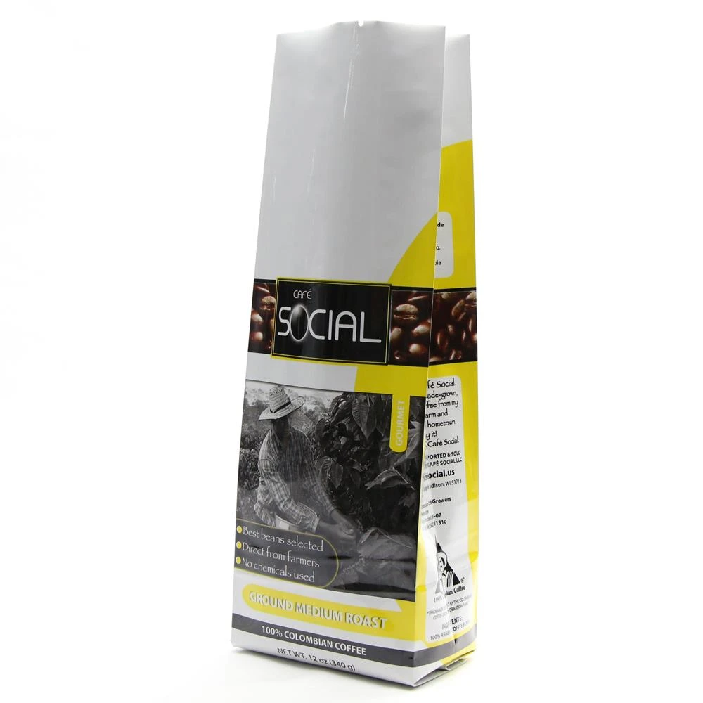 Aluminum Foil Side Gusset Coffee Packaging Bag