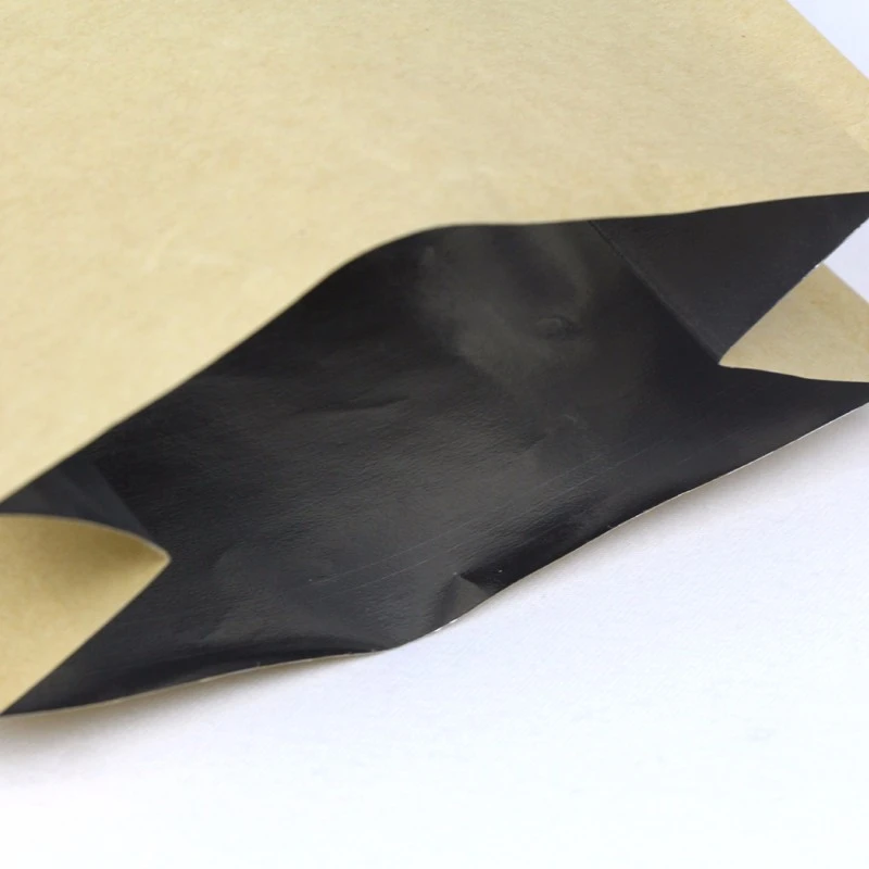Kraft Paper Aluminum Foil Bag s ventilem 8 bočně utěsněný Kraft Paper Aluminium Foil Bag With Valve 8 Side Sealed