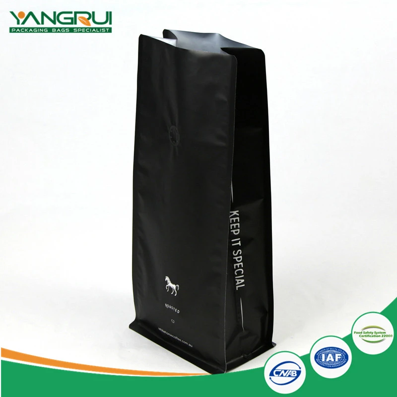 Aluminium Foil Coffee Bag With Valve 8 Side Sealed