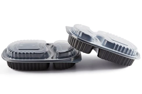 928 2 Oval 2 Compartment Food Container