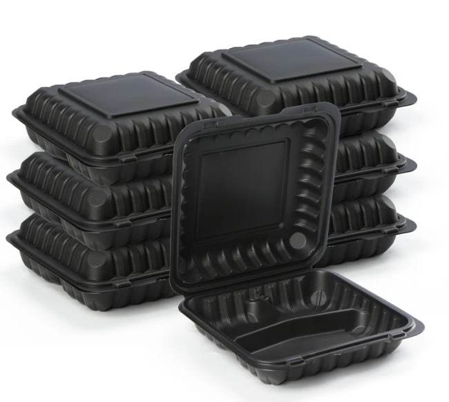 9 inch 3 compartment Take away box
