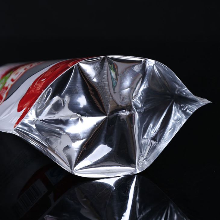 Stand Up Aluminum Foil Snacks Packaging Bag