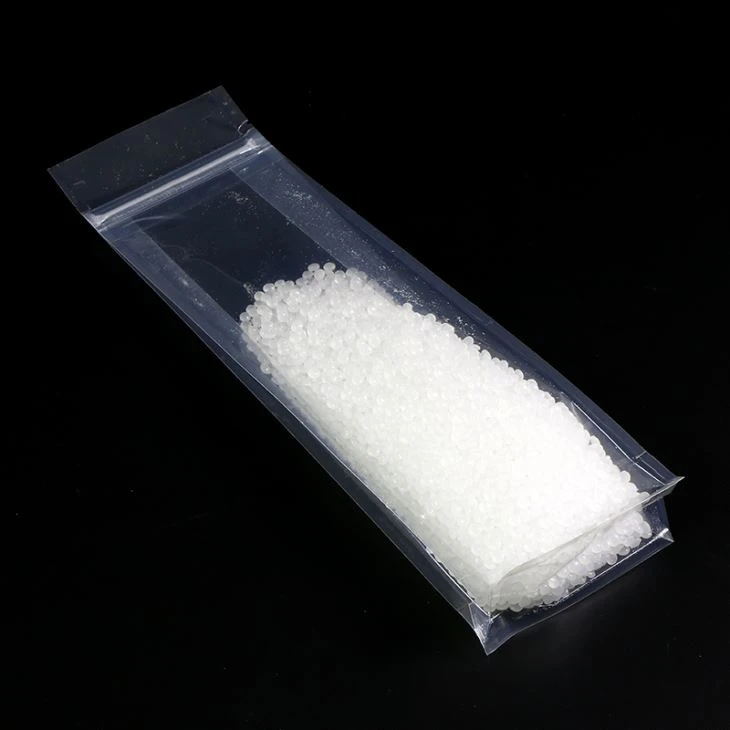 Clear Square 200g Plastic Flat Bottom Pouch With Zip Lock