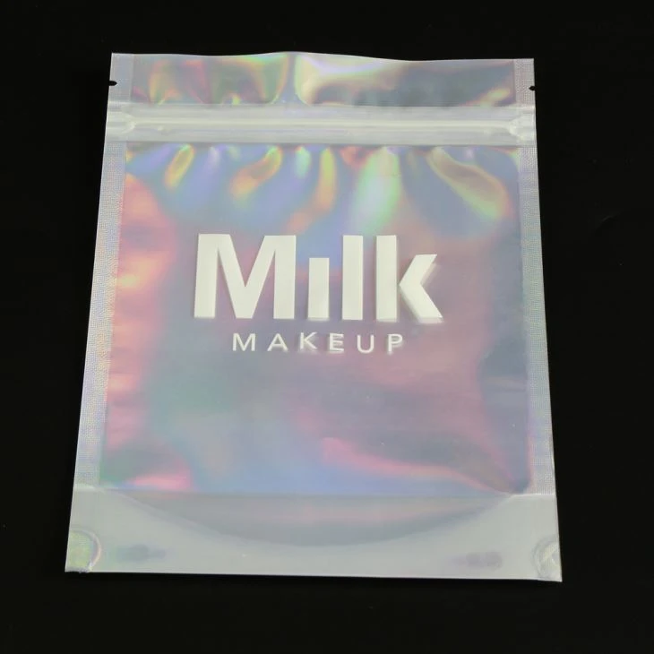 Plastové make up tašky s čirým oknem a zipem