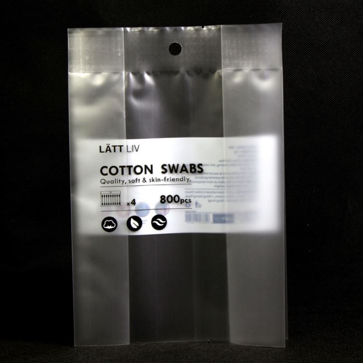 Side Gusset Cotton Swab Plastic Packaging Bags
