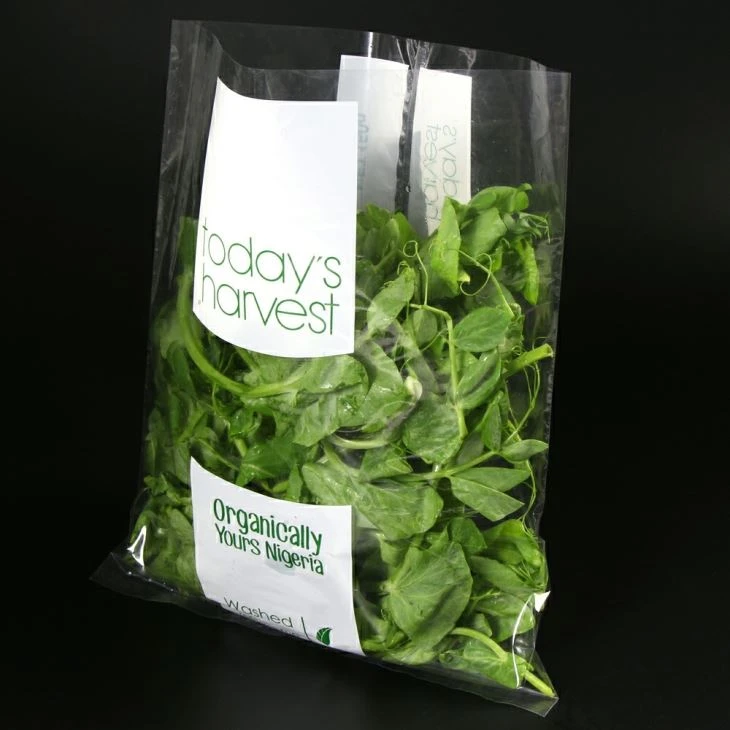 Fresh Vegetables Fruit Anti-fog Plastic Packaging Bags With Customized Logo