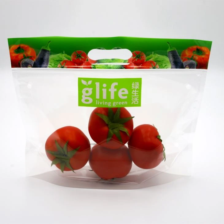 Fresh Vegetables Fruit Anti-fog Plastic Packaging Bags With Customized Logo
