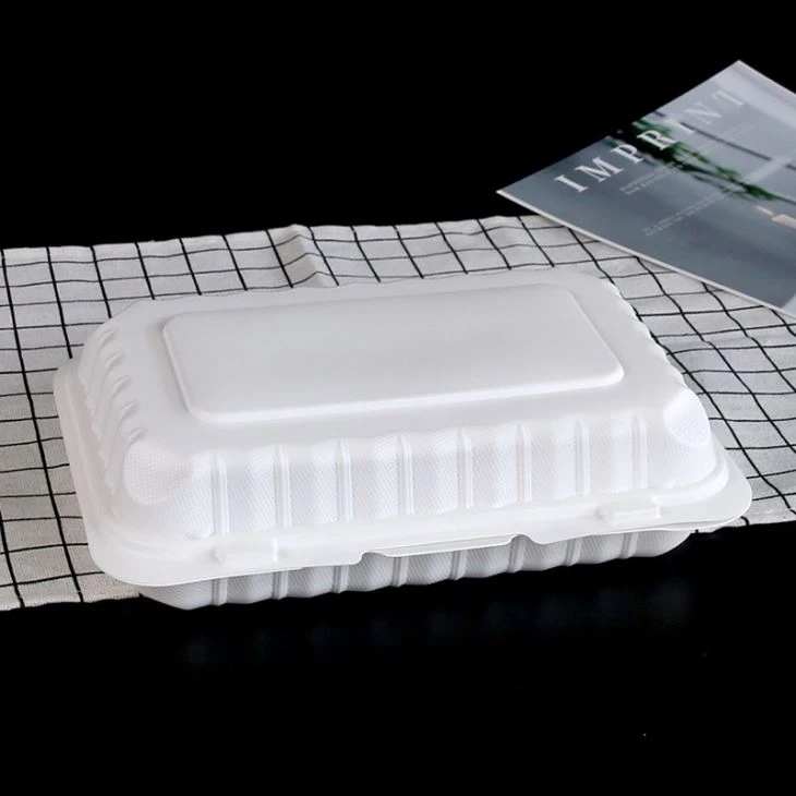 Biodegradables Clamshell Food Container Microwave Packaging