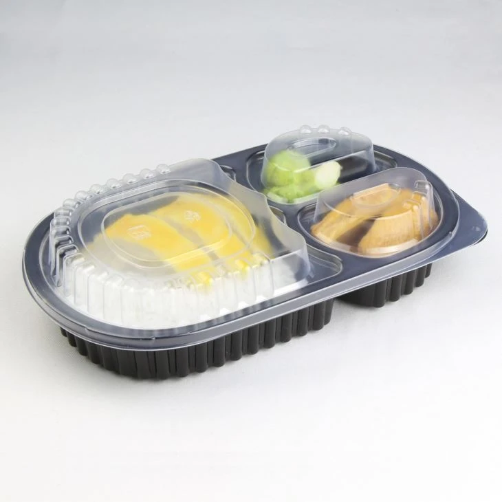 Meal Prep Containers 3 Compartments Disposable Lunch Box