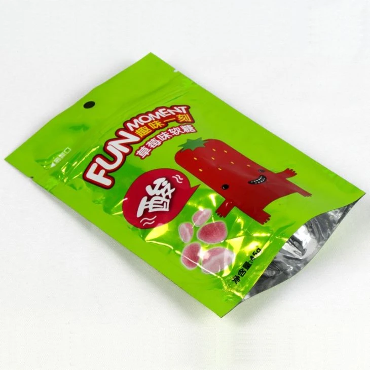 Recyclable Doypack Stand Up Zipper Pouch For Food Packaging