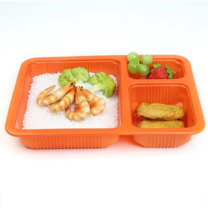 3 Compartment PP Food Trays