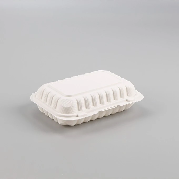 206 Mineral Plastic MFPP White Hinged Container
