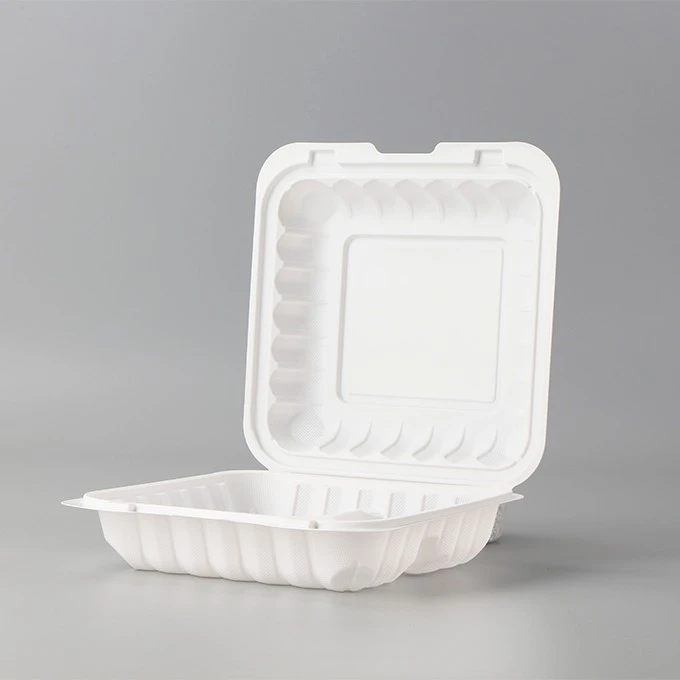 8x8 inch clamshell  food container