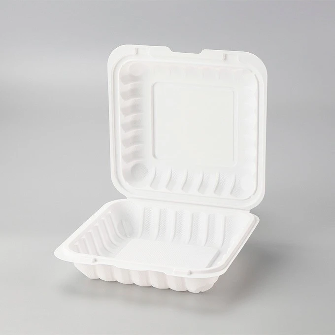 Factory Price 9x9 Inch Disposable Clamshell Food Take Away To Go Containers Microwavable Lunch Box For A Whole Chicken