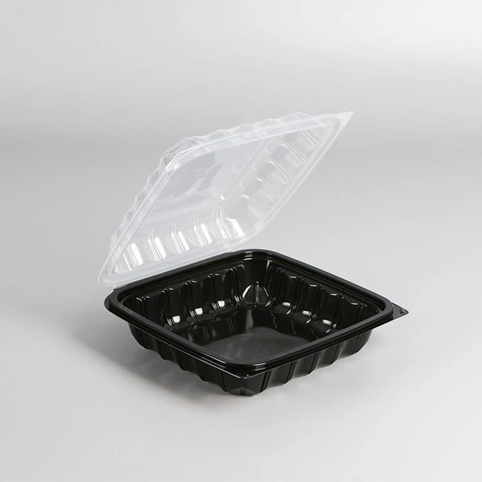 Microwavable Deli Food Takeout Polypropylene Containers Togo Boxes Carry Out Hamburger Hinged Lid Food Containers