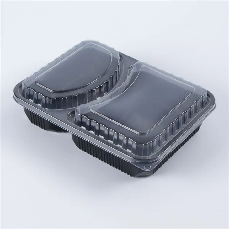 2 přihrádkové plastové vyjímací krabičky Bento