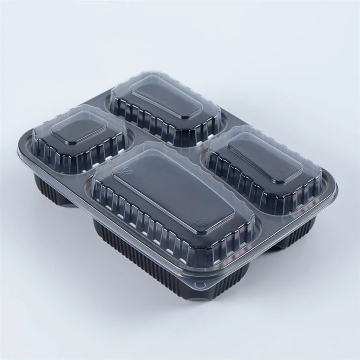 4 Compartment Plastic Takeway Food Container