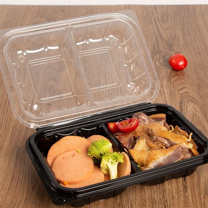 9x9'' Clamshell To Go Boxes Hinged Lid