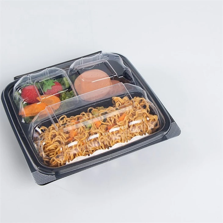 9x9'' Hinged Lid Takeout Food Container