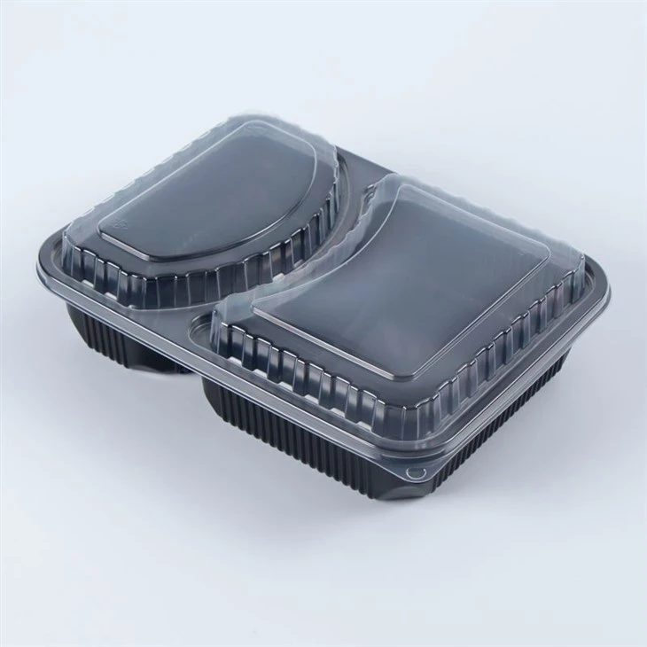 Black Plastic Clamshell Food Containers