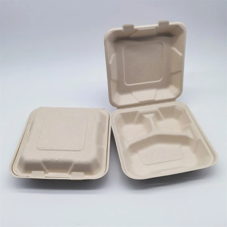 Paper Pulp Food Container Clamshell