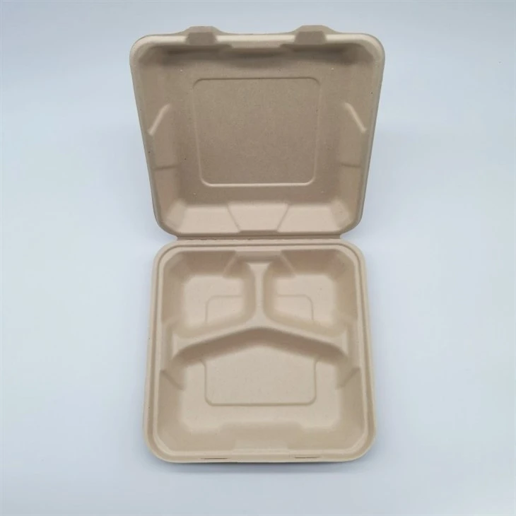 Paper Pulp Food Container Clamshell