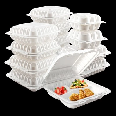 Bílá jednorázová vytahovací nádoba Bento Box