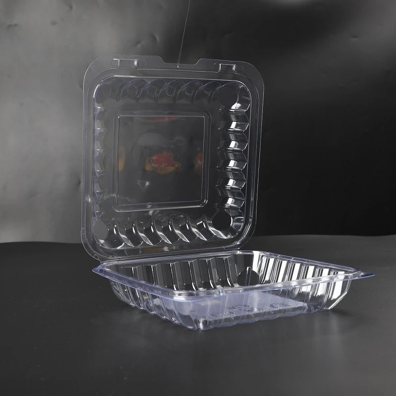 8 Inches Hinged Food Containers