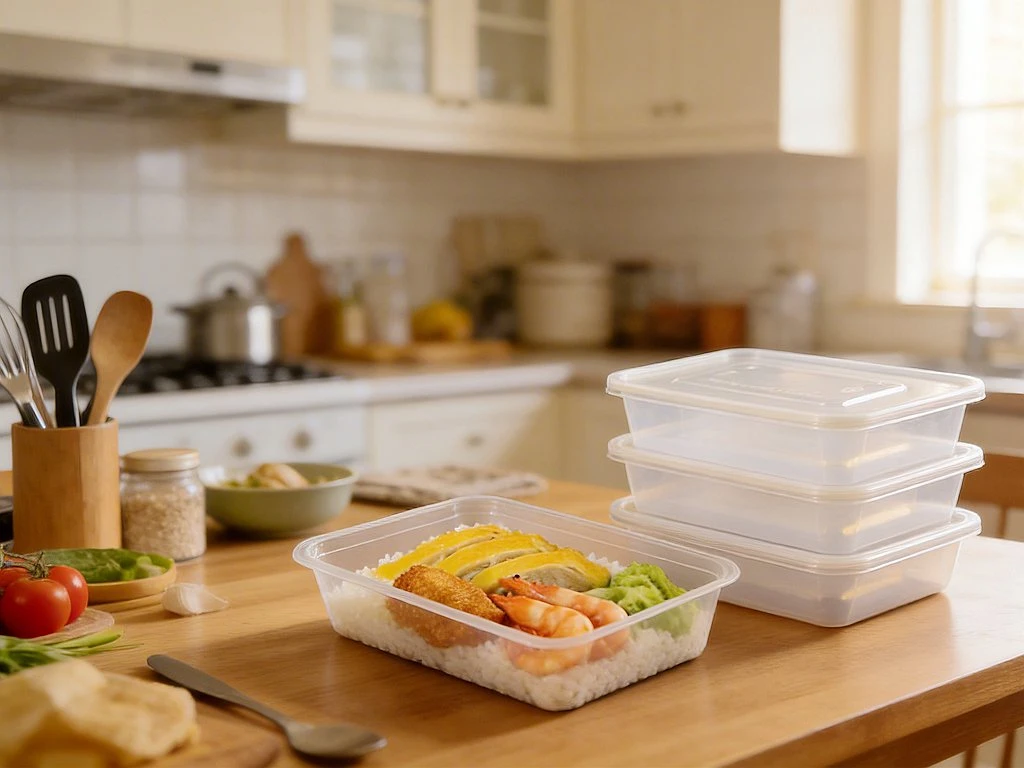 clear food container with lid