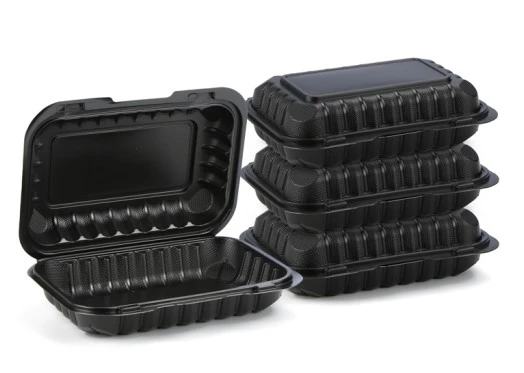  Black and White 9x6 Inch Food Box
