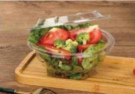 round hinged deli containers